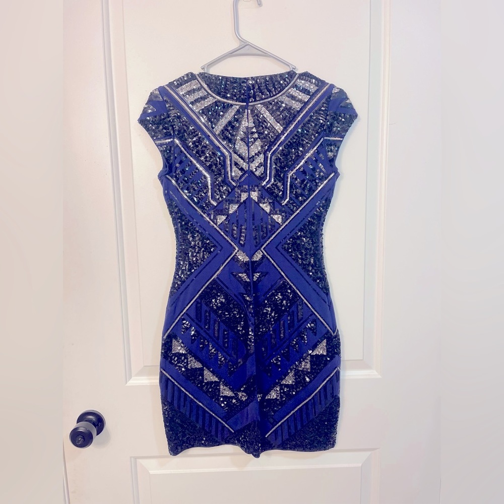 Sequence Express Bodycon dress | Navy Black